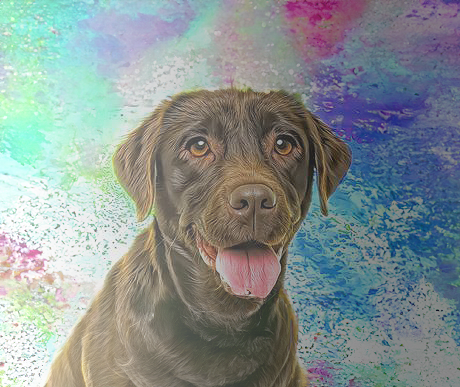 Alan Foxx DOGS - Chocolate Labrador Precious by Alan Foxx - PoP x HoyPoloi Gallery